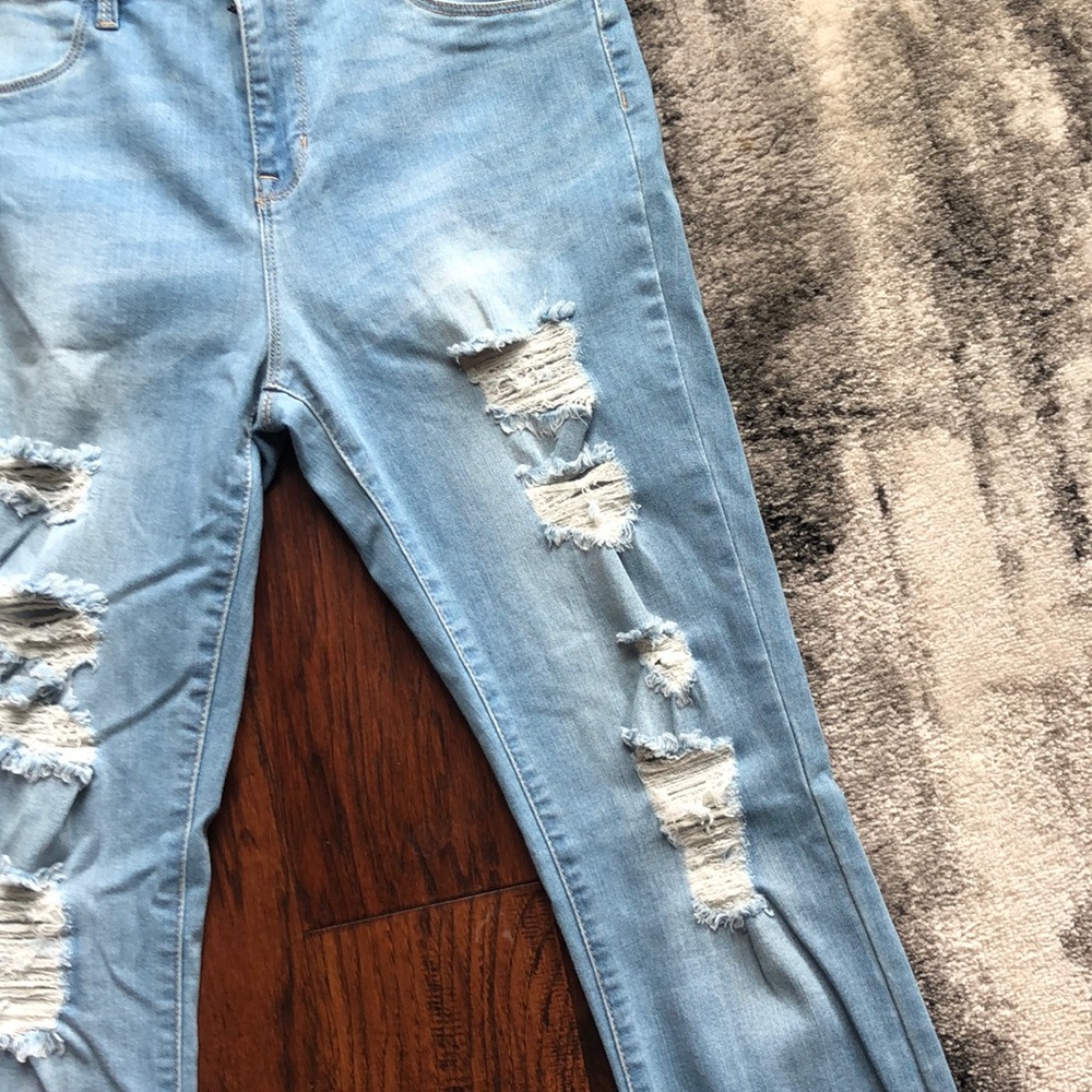 like new pacsun high rise light wash jeggings jean - Picture 3 of 8